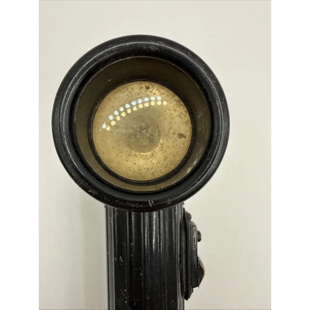 Vintage US Army MX-991U Fulton Flashlight with Filters UNTESTED Black